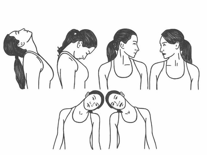 Mga pagsasanay sa medikal para sa osteochondrosis ng cervical spine